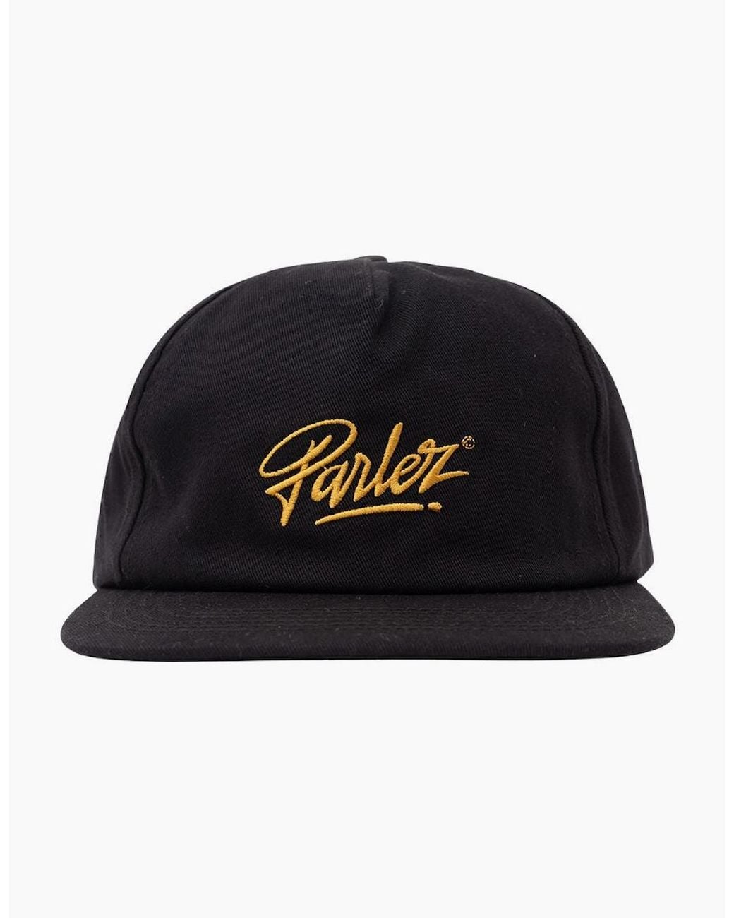 Parlez Black Ashton 5.5 Panel Cap for men