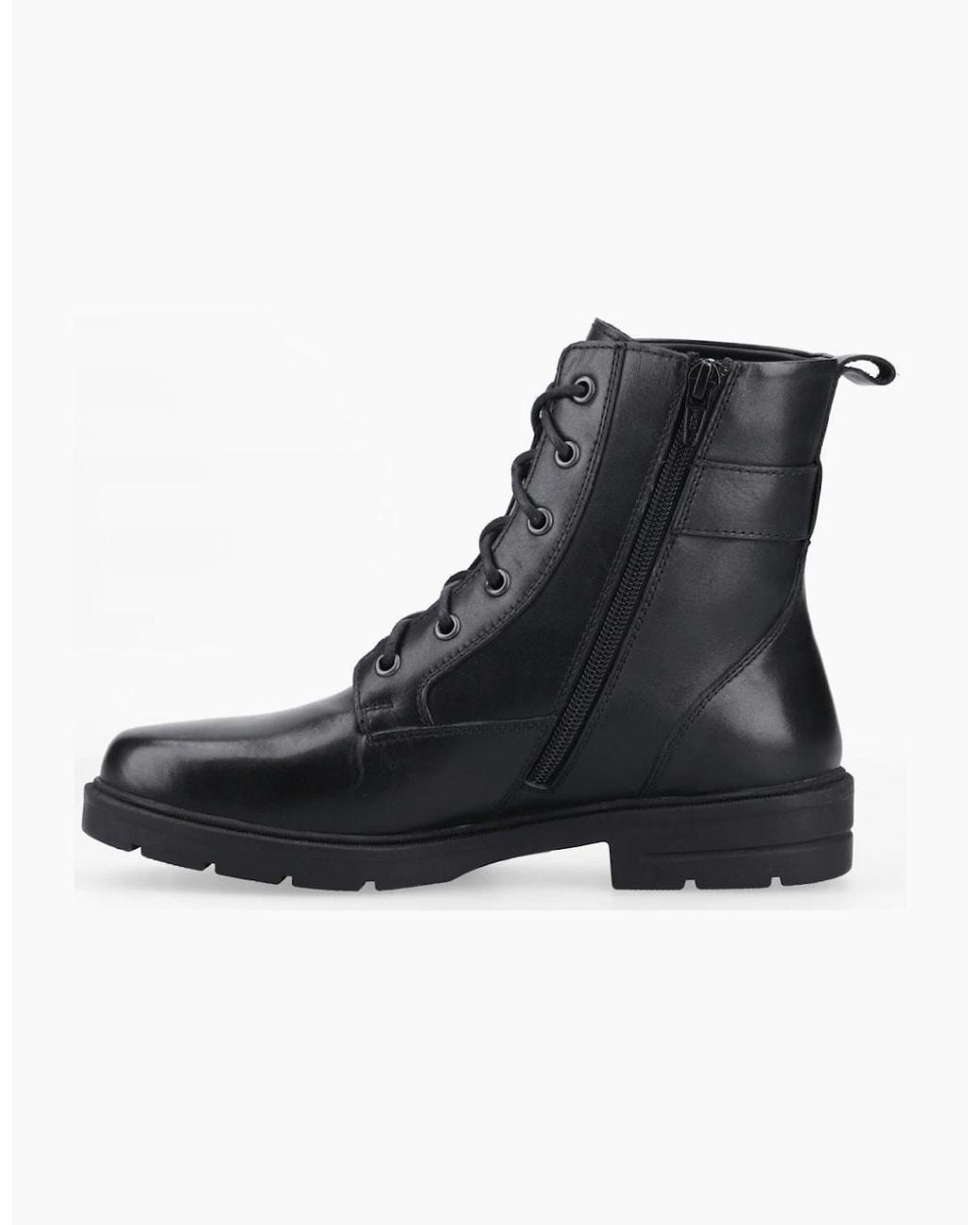 Hush Puppies Black Teagan Biker Boots