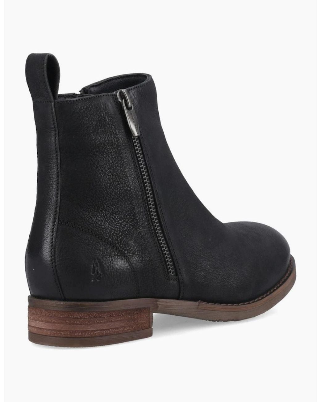 Hush Puppies Black Ethel Ankle Boots