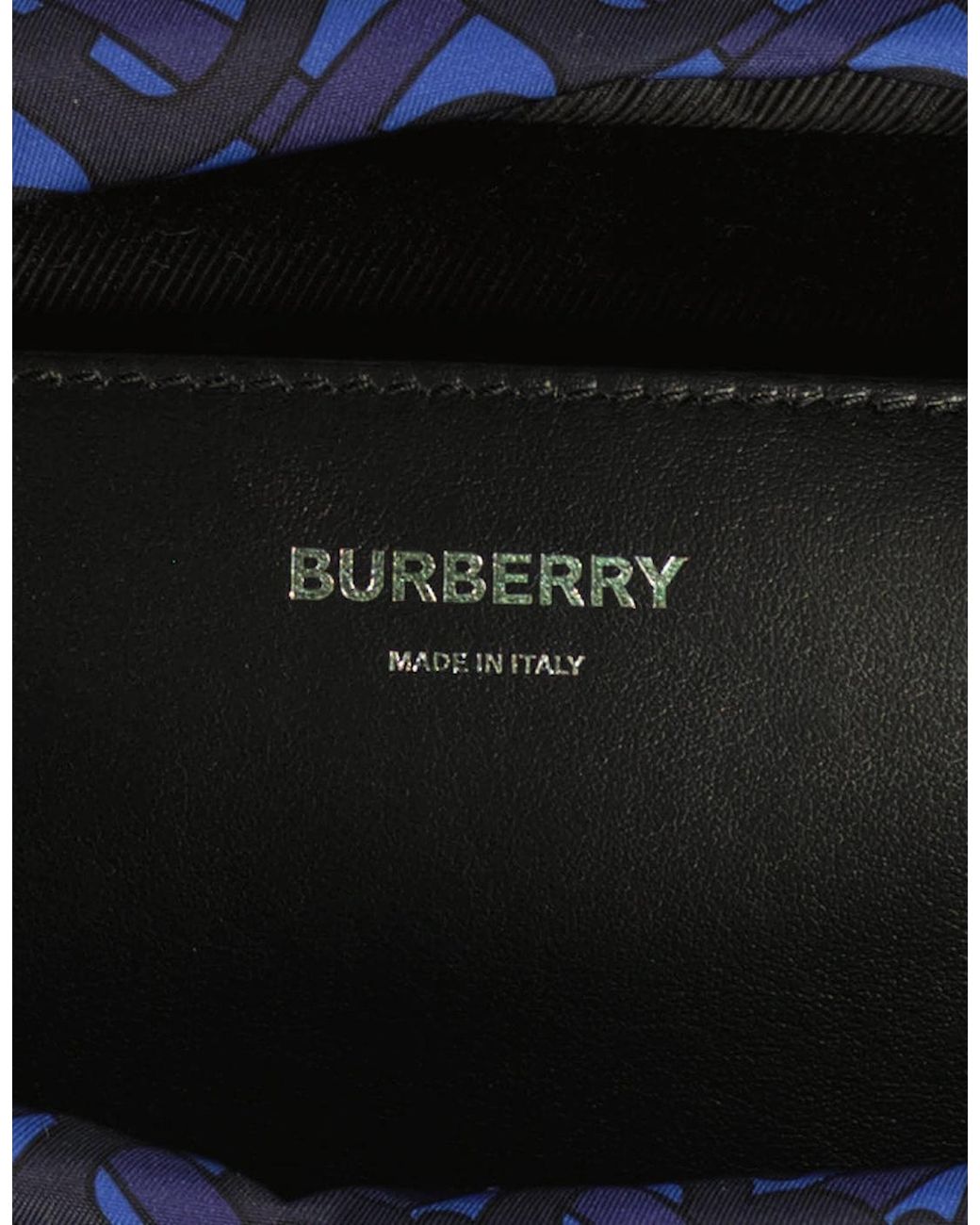Burberry Blue Sonny Monogram Print Belt Bag for men