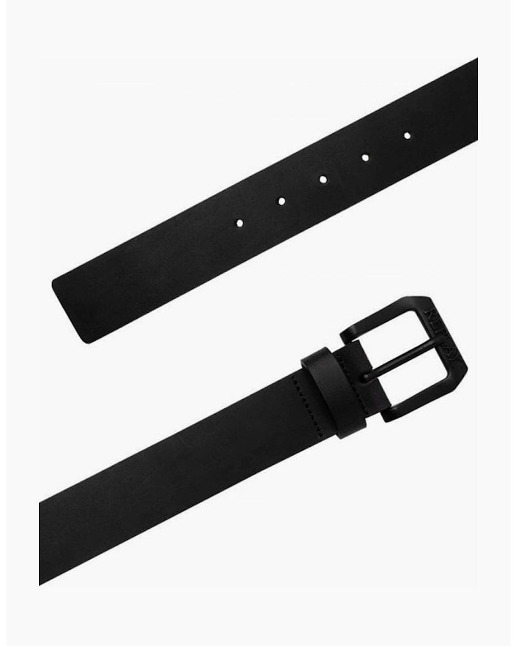 Replay Black Leather Belt 098 for men