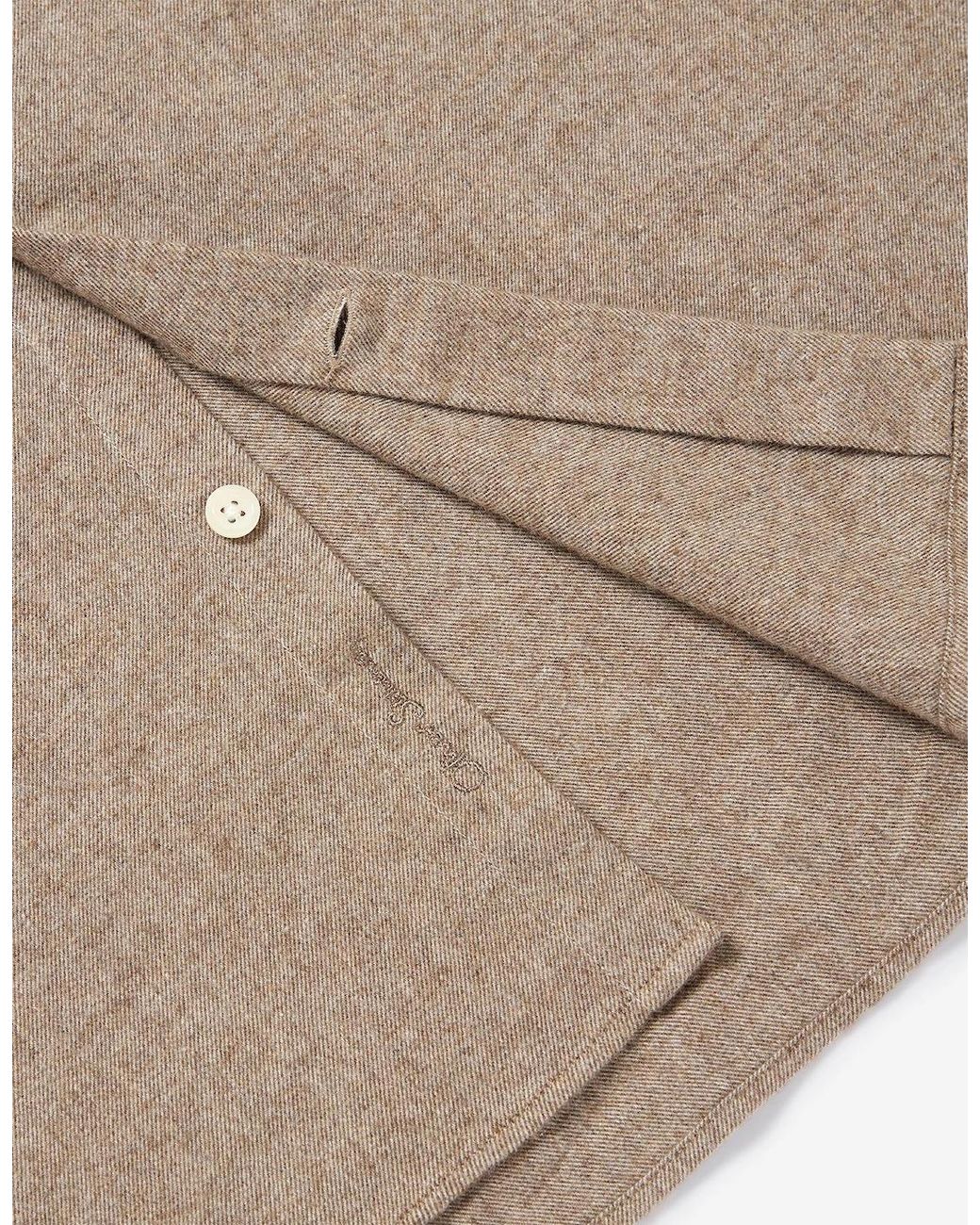 Oliver Sweeney Natural Brushed Cotton Shirt for men