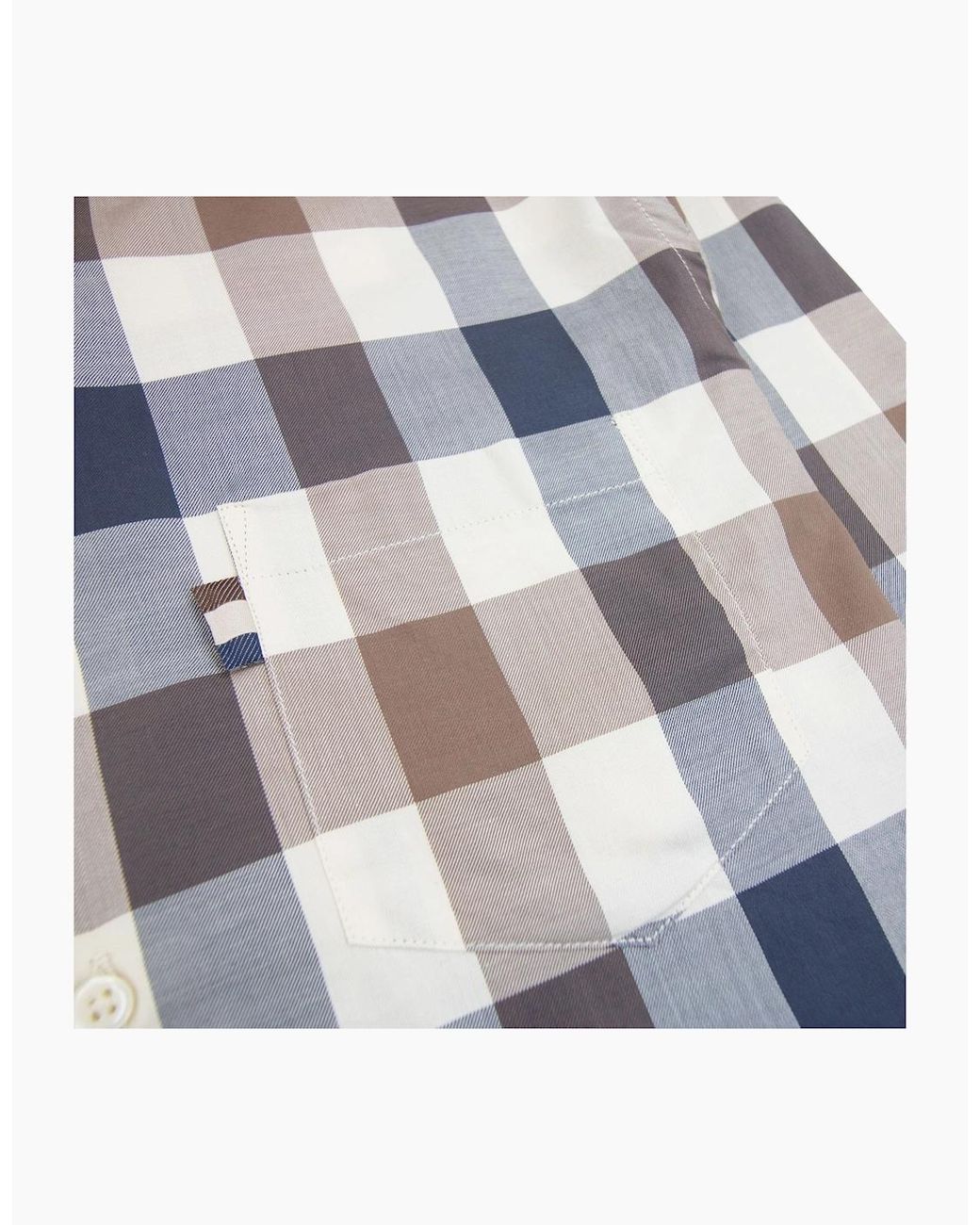 Aquascutum White Active Macro Check Shirt Macro Check 30 for men