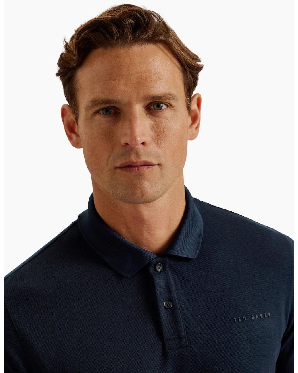 Ted Baker Blue Karty Regular Branded Polo Shirt for men