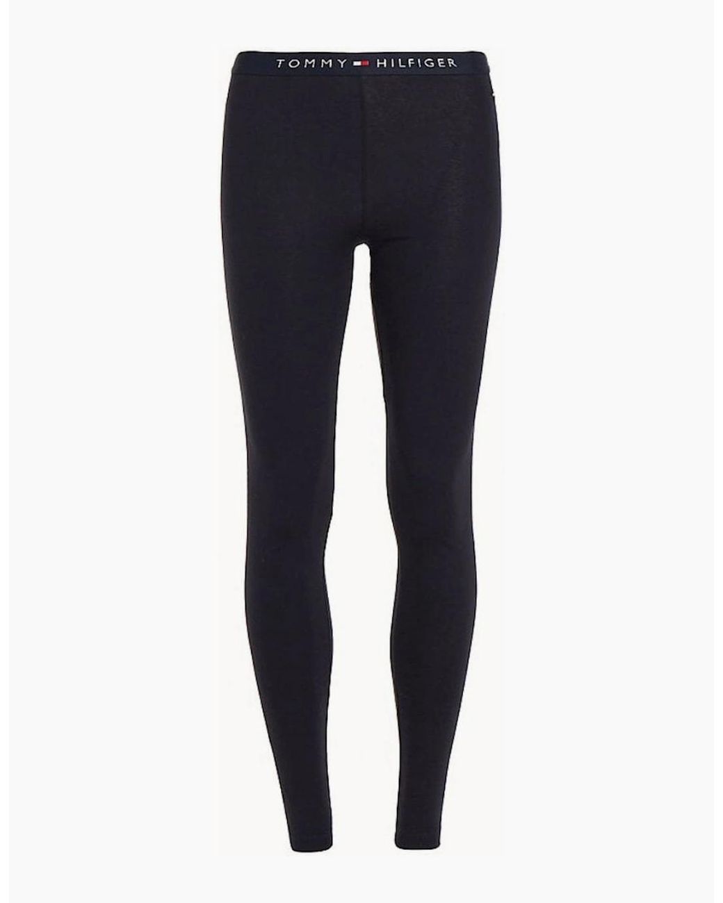 Tommy Hilfiger Blue Logo Waistband Organic Cotton Leggings