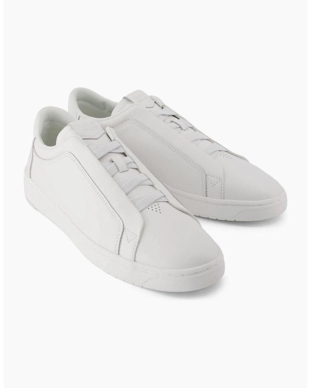 TOMS Gray Trvl Lite Miles Leather Trainers for men