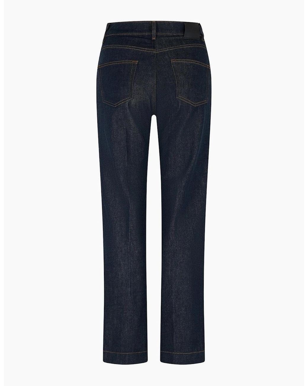 Boss Blue High Rise Straight Leg Jeans