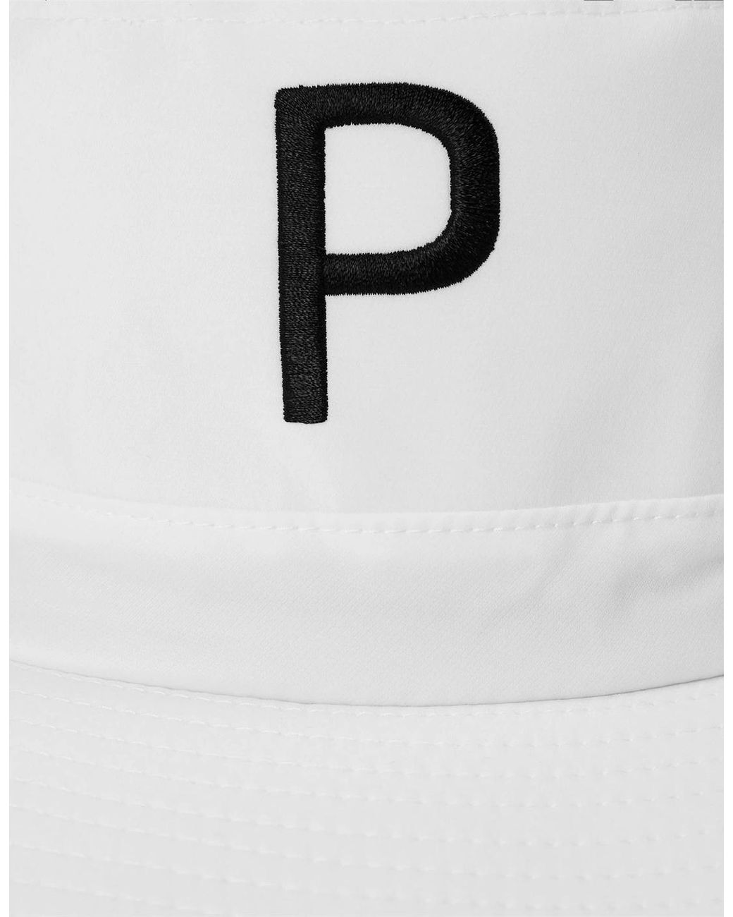 PUMA White Aussie P Bucket Hat for men