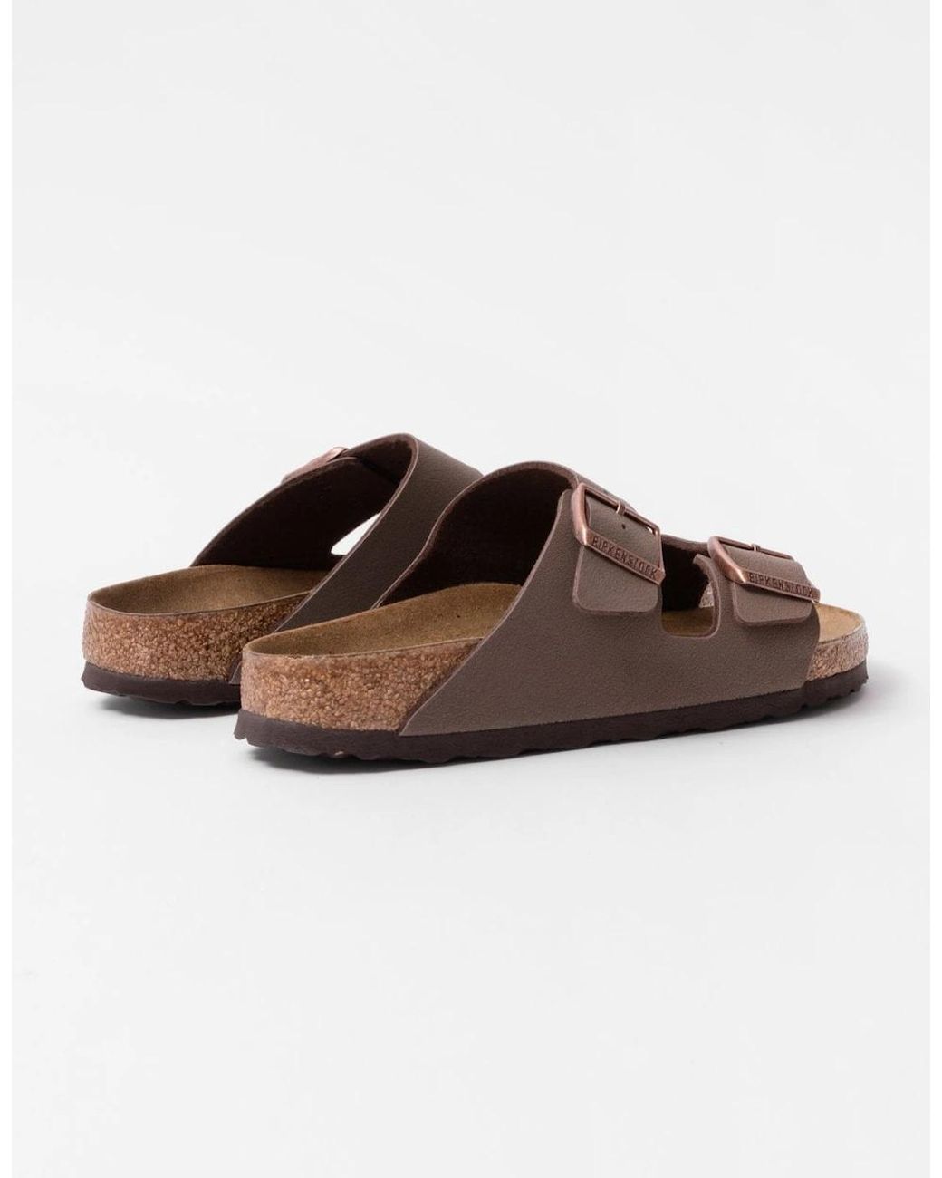 Birkenstock Arizona White Birko-Flor Nubuck Sandals