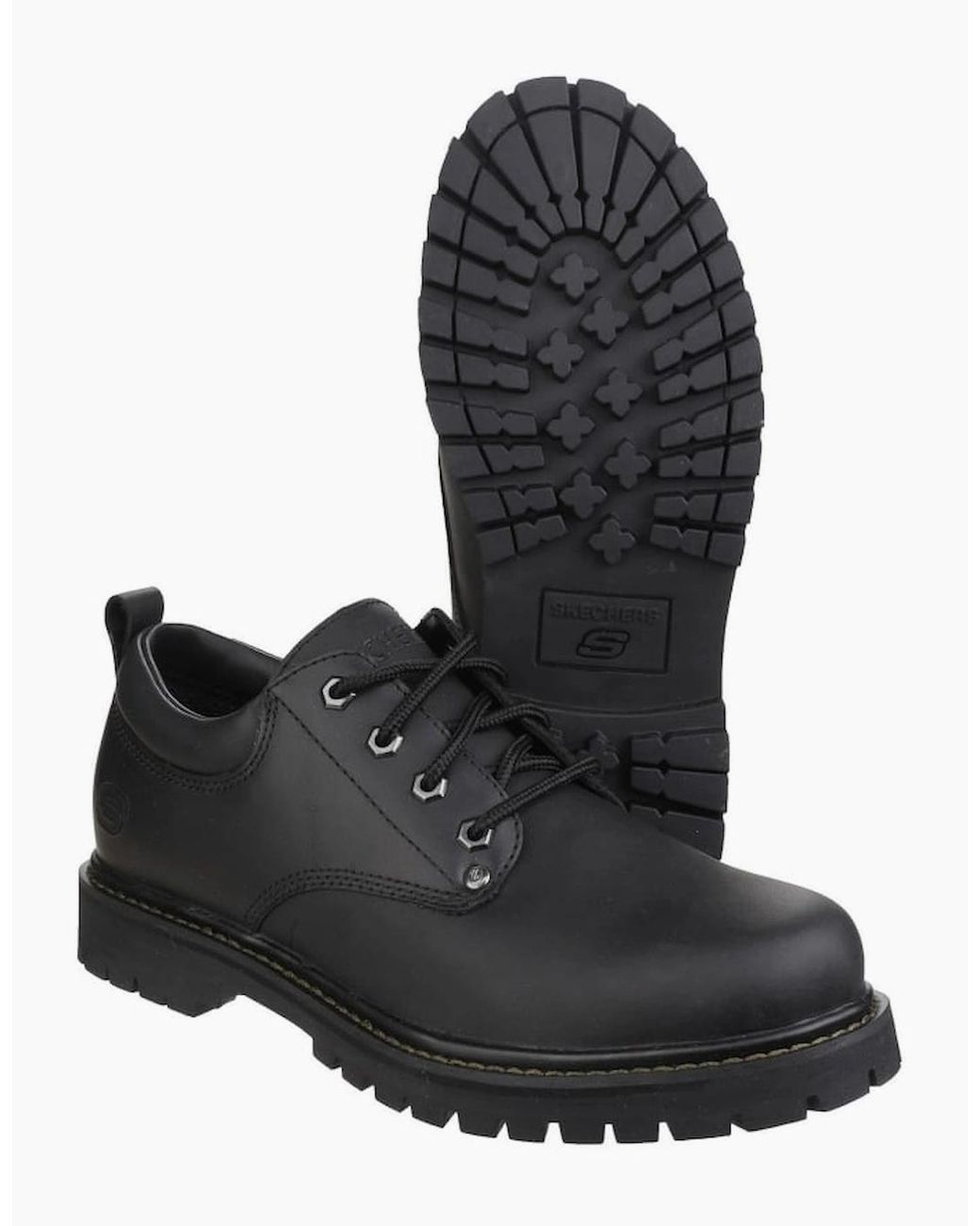 Skechers Black Tom Cats Lace Up Shoes for men