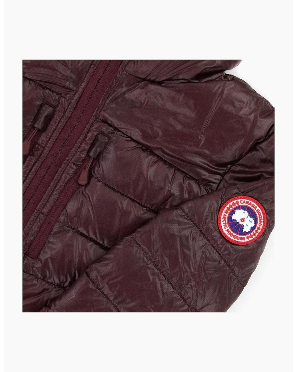 Canada Goose Purple Ladies Hybridge Lite Down Hoody Elderberry 810