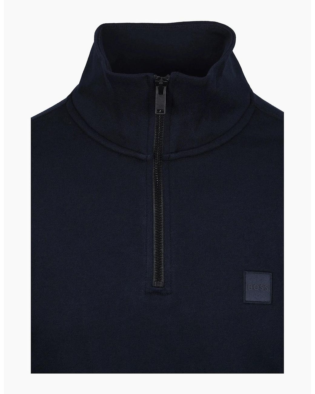 Boss Blue Boss Zetrust Half-Zip Sweatshirt Dark for men