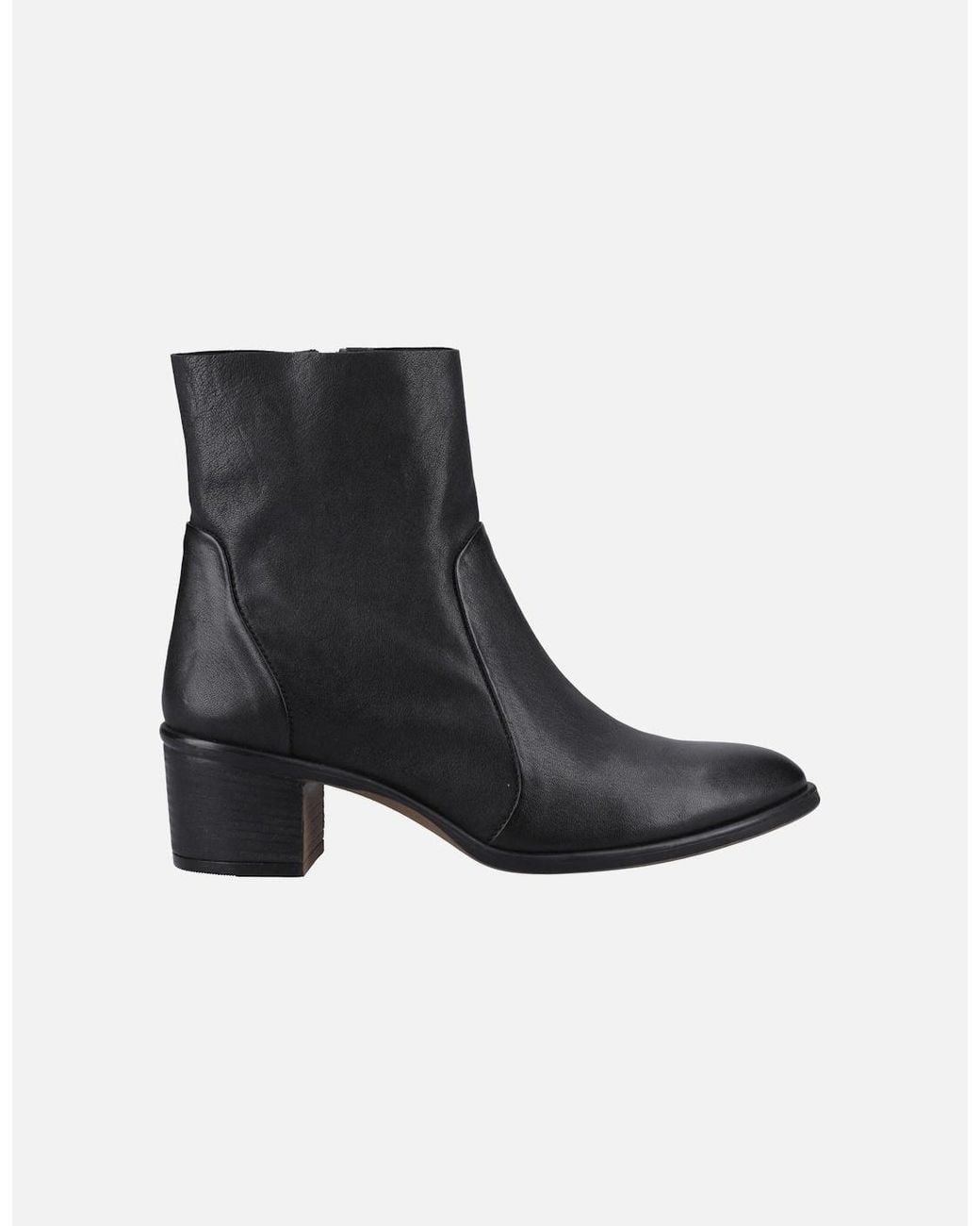 Hush Puppies Black Winona Leather Boots