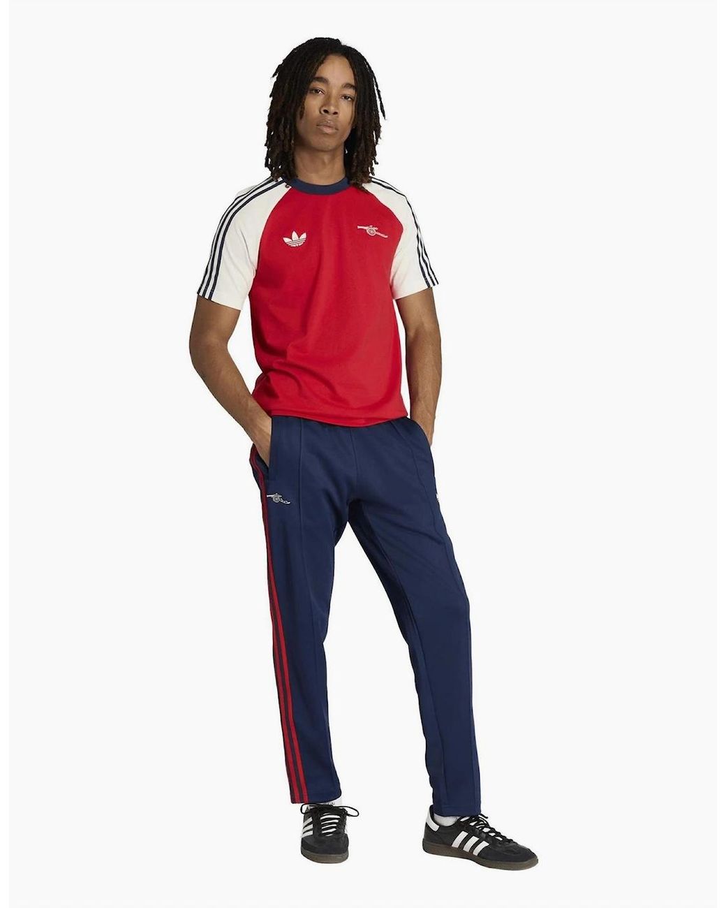 Adidas Blue Arsenal Fc Og Three Stripes Track Pants for men