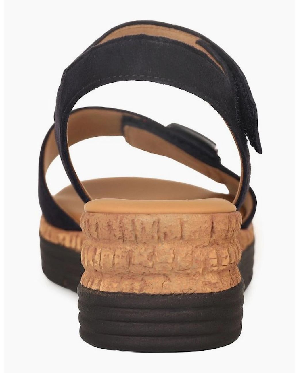 Gabor Blue Shout Wedge Heel Sandals