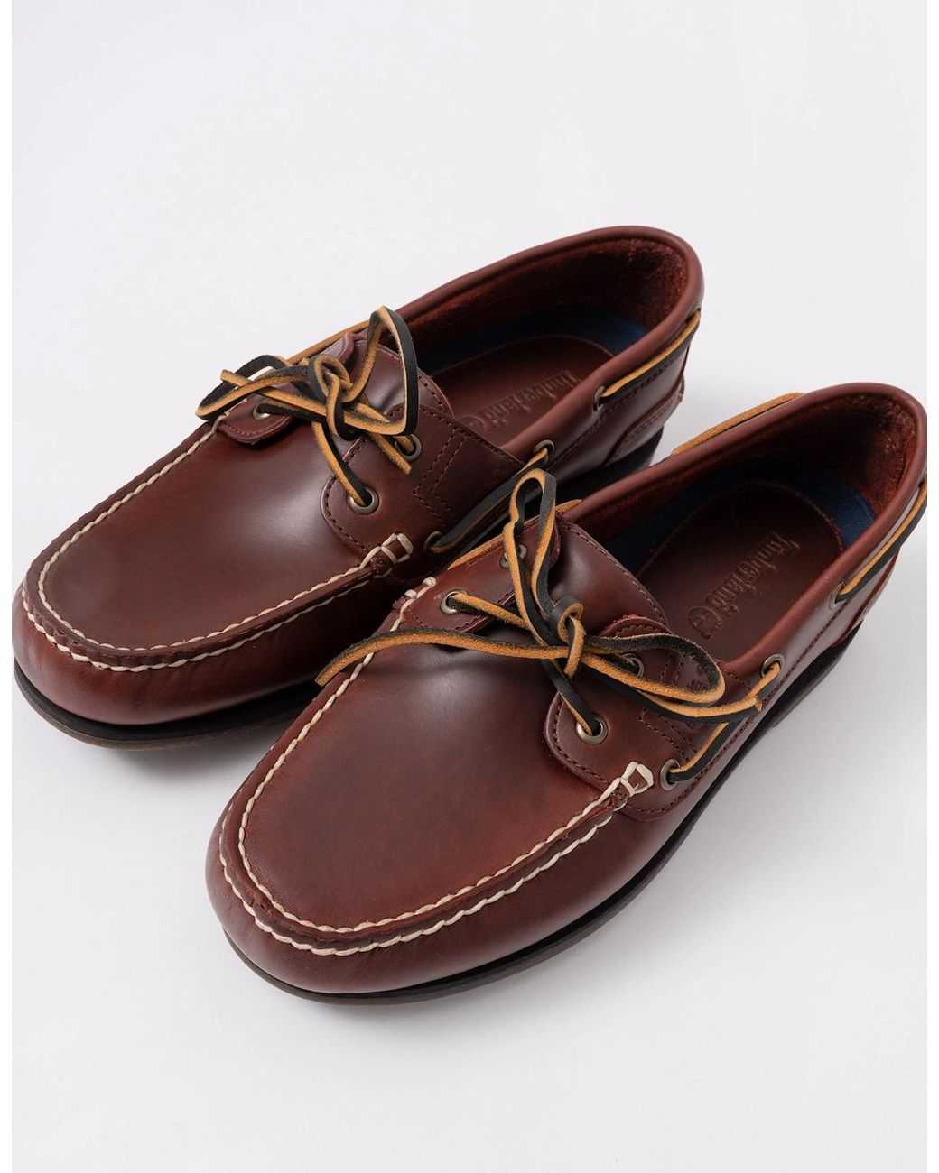 Timberland Brown Classic 2-Eye Leather Boat Shoe for men