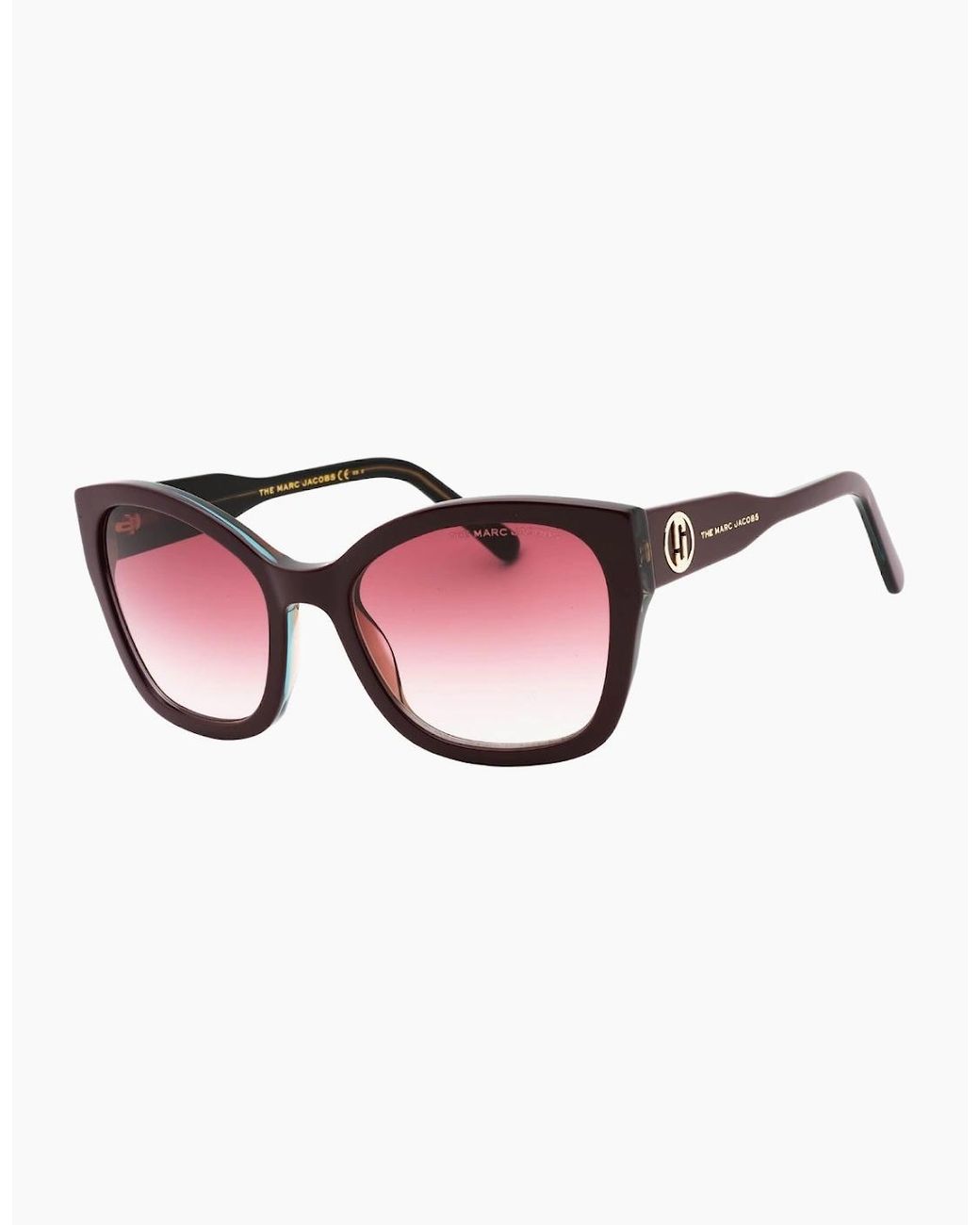 Marc Jacobs Pink Burgundy Frame Ds Lensed Sunglasses