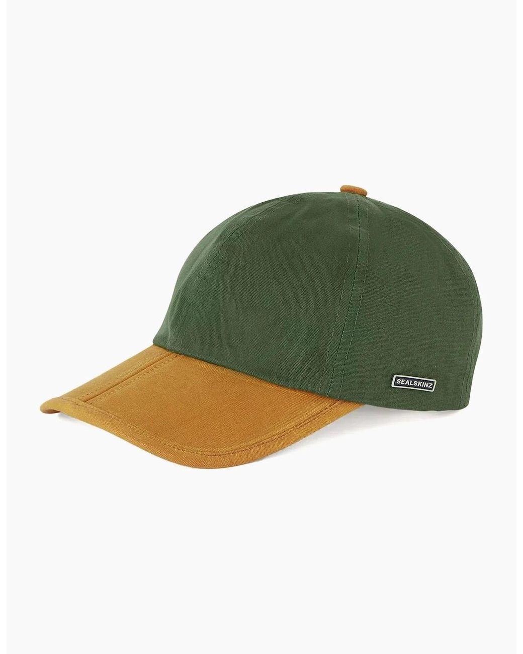 SealSkinz Green Marham Waterproof Oiled Canvas Cap for men