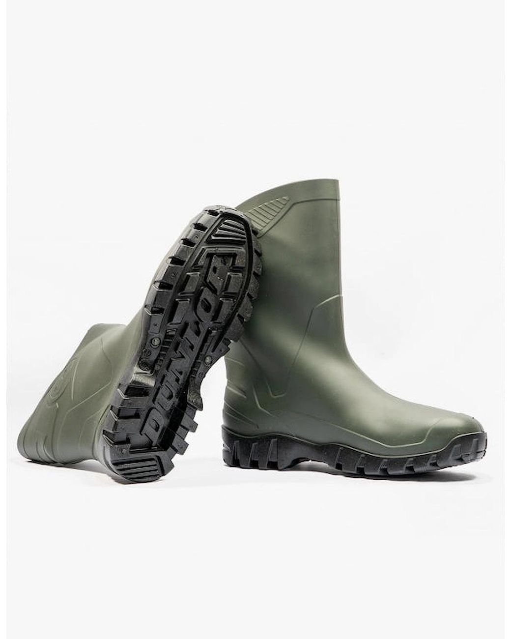 Dunlop Green Dee Half Length Wellington Boots for men