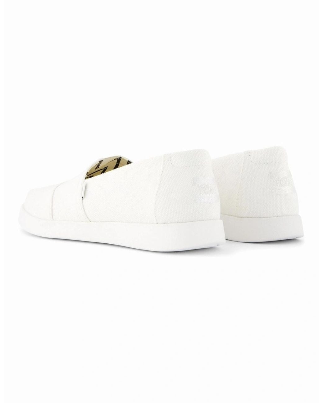 TOMS White Alpargata Plus 100% Cotton Espadrilles