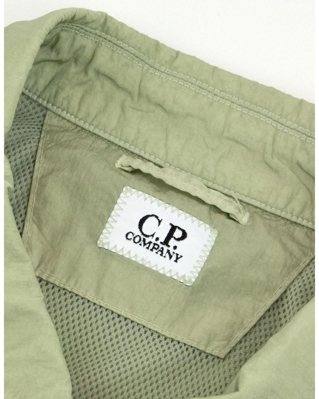 C P Company Green Chrome R Pocket Overshirt Moss 610 for men