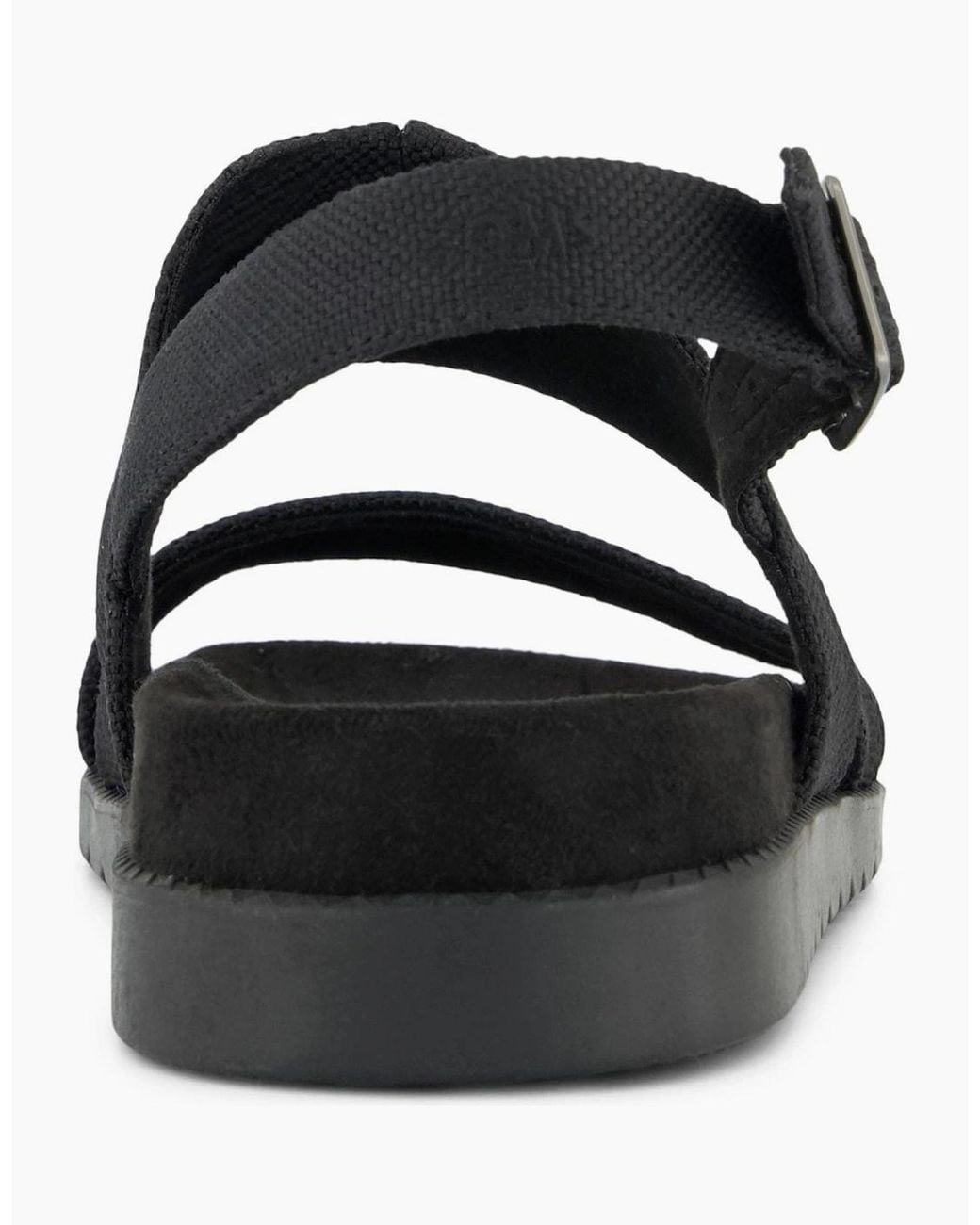 TOMS Black Marin Polyester Sandals