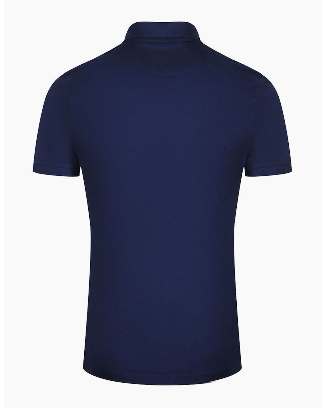Lyle & Scott Blue Lyle & Scott Co-Ordinate Print Logo Short Sleeved Polo Shirt for men