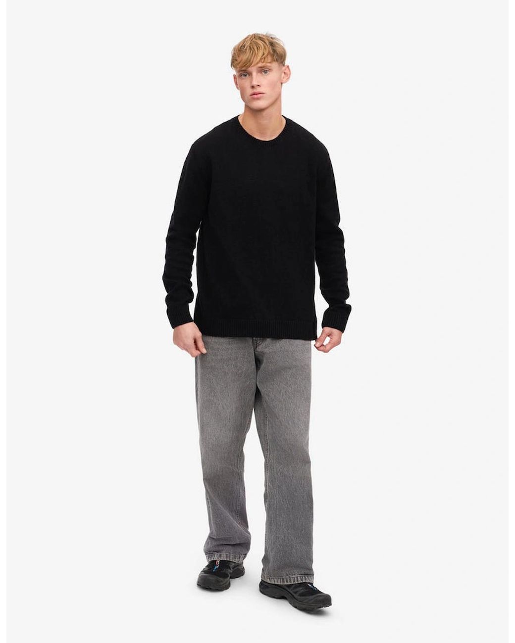 COLORFUL STANDARD Black Classic Merino Wool Crew Neck Jumper for men