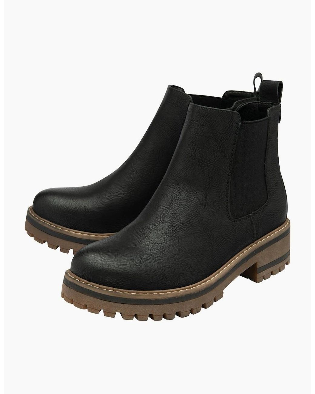 Lotus Black Lottie Chelsea Boots