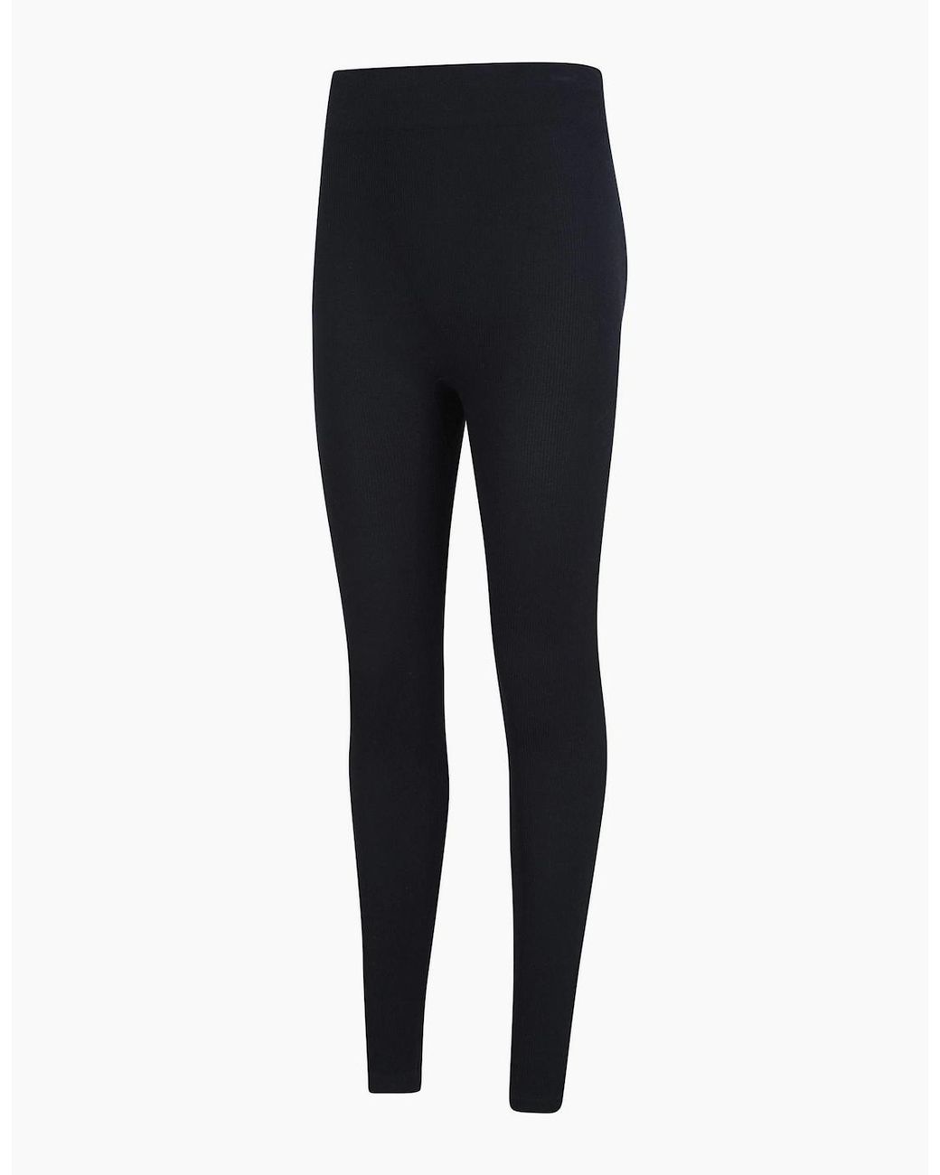 Mountain Warehouse Blue Ladies Carmel Ribbed Seamless Thermal Bottoms