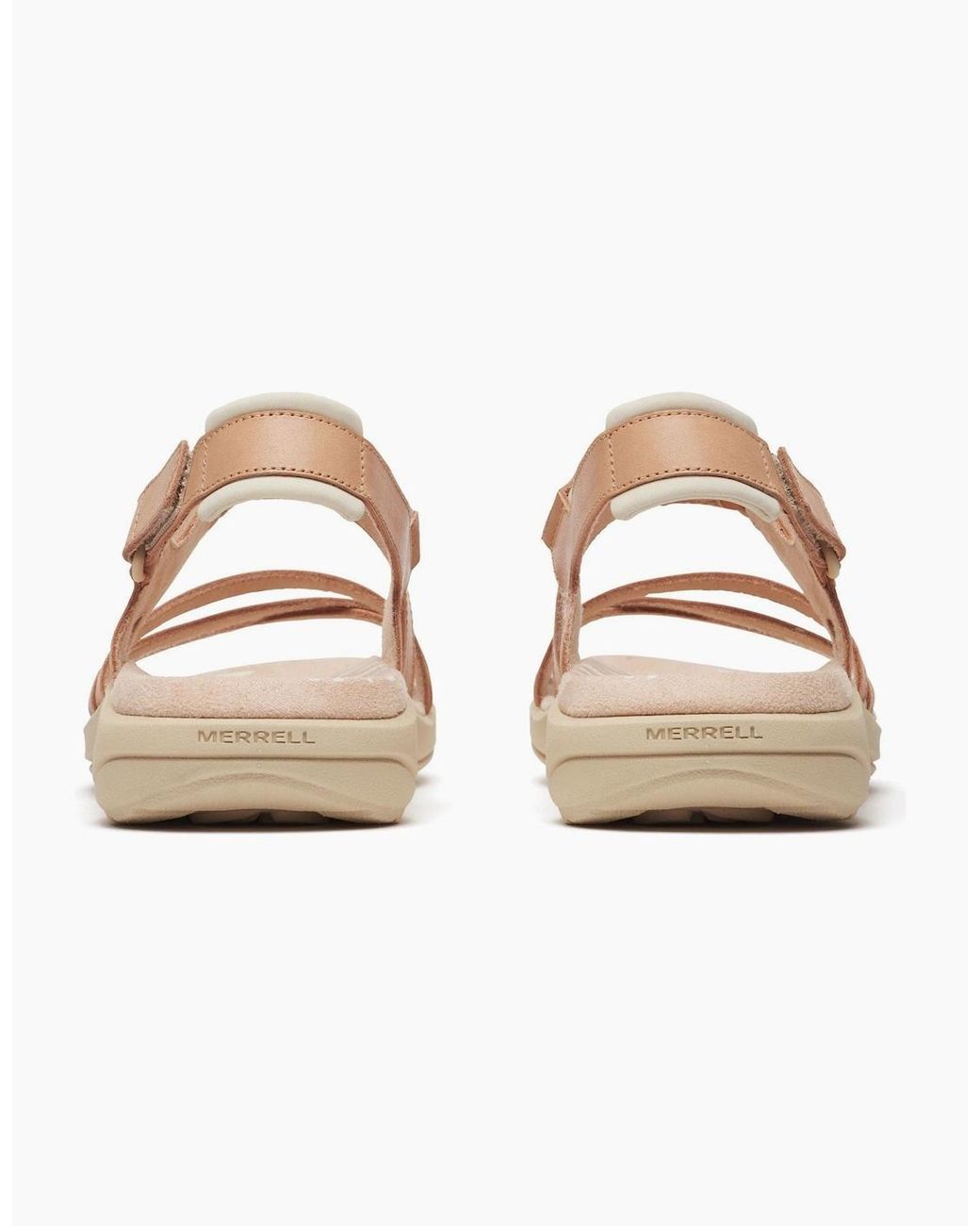 Merrell White Harbor Backstrap Leather Tan Rose Sandals
