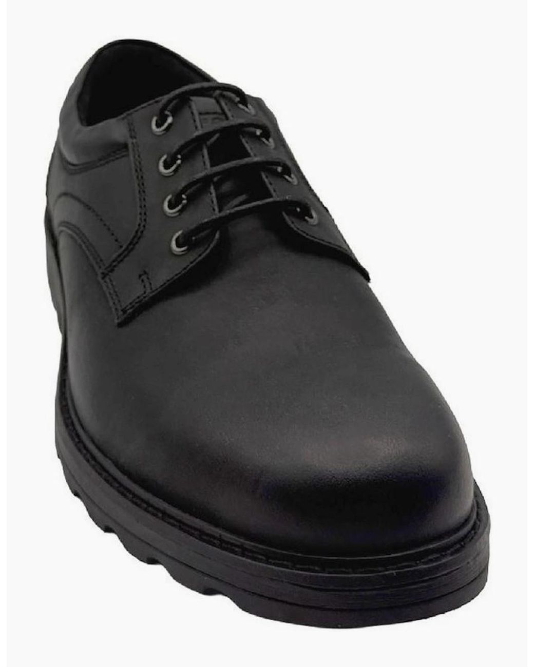 Rockport Black Marshall Plain Toe Derby Shoes for men