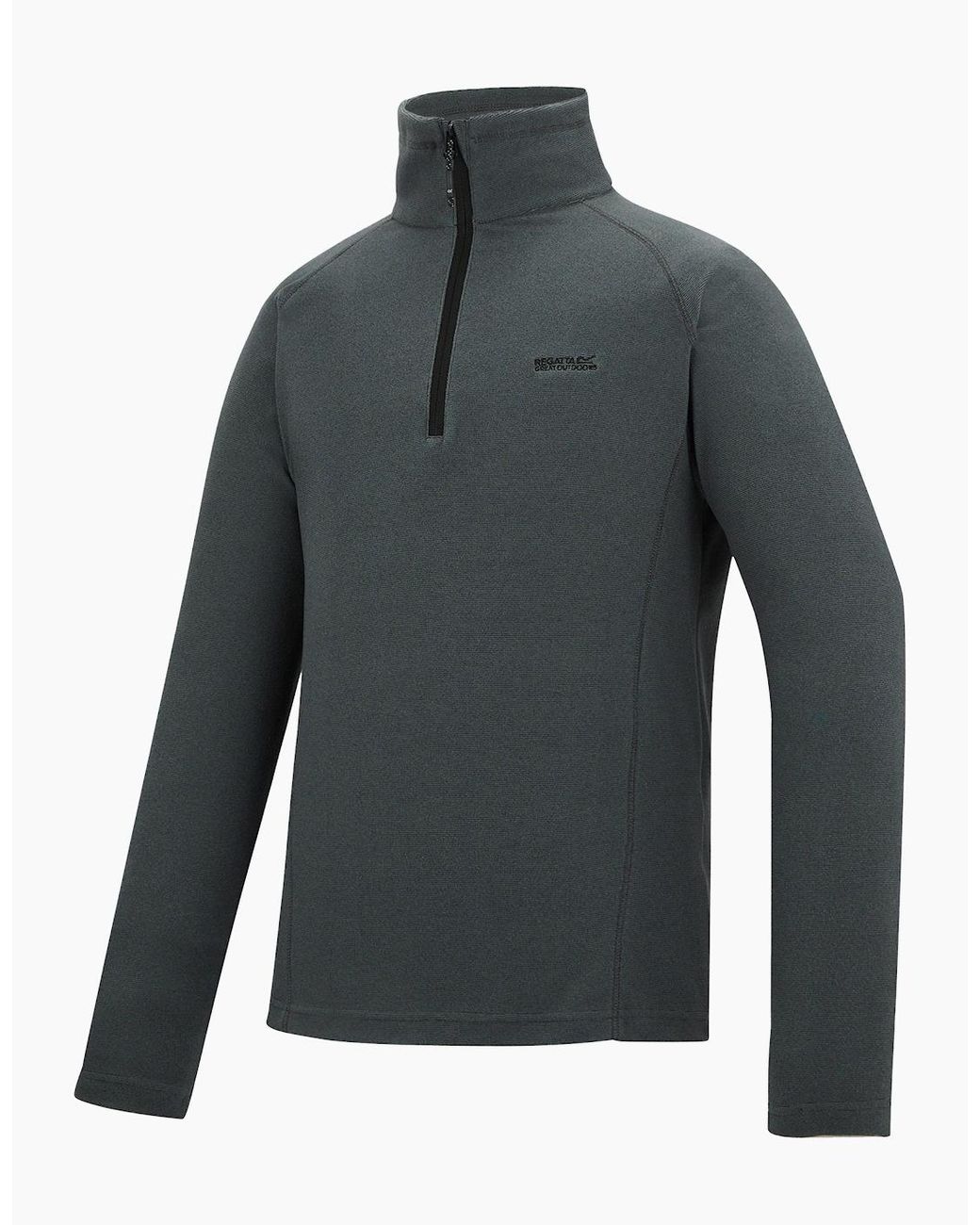 Regatta Gray Great Outdoors Montes Funnel Neck Fleece Jumper for men