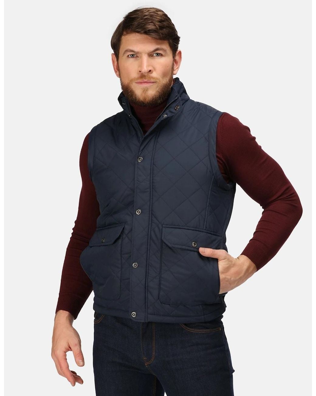 Regatta Gray Professional Quilted Body Warmer for men