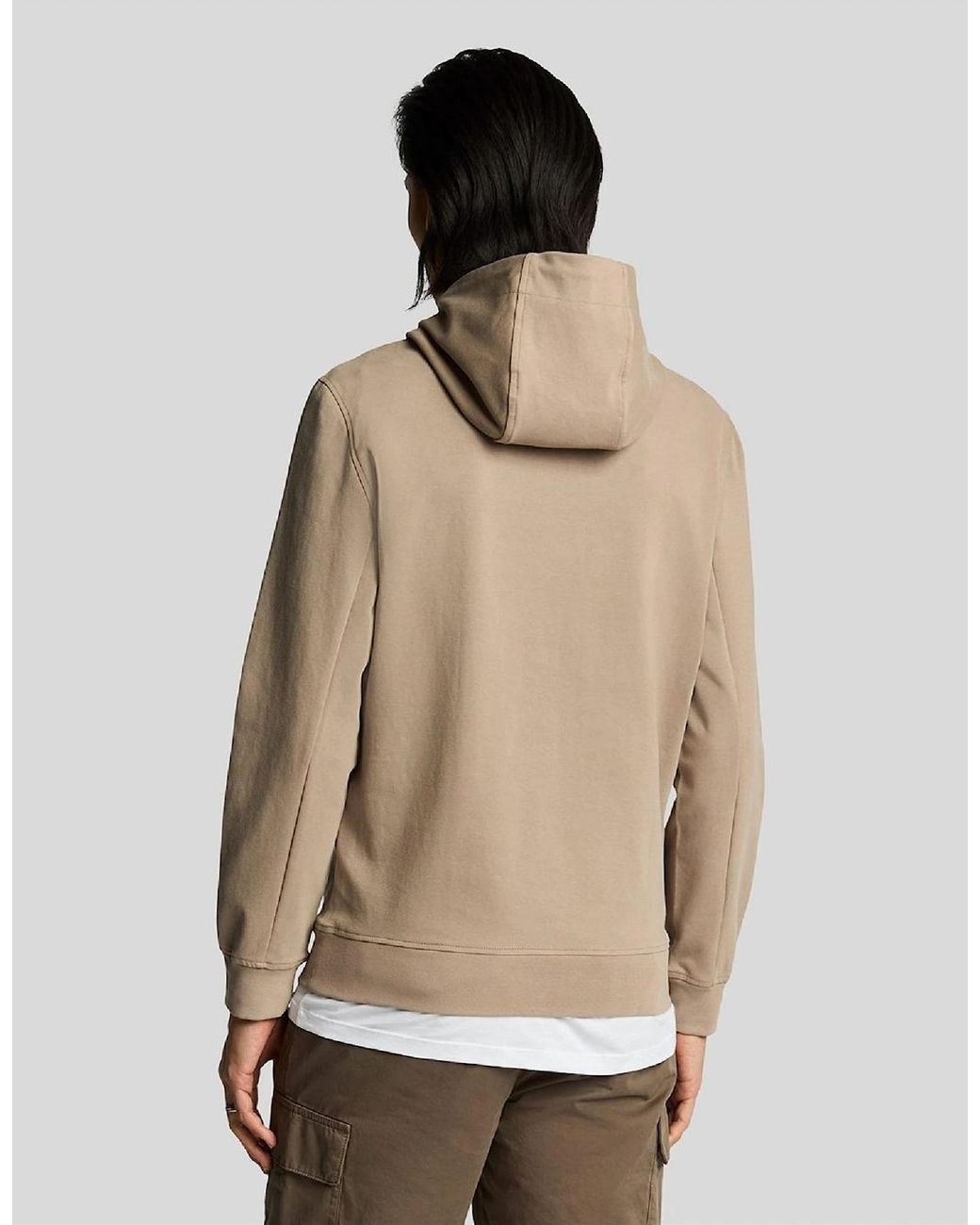 Lyle & Scott Natural Hybrid Pullover Hoodie for men