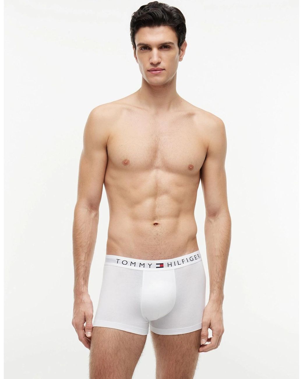 Tommy Hilfiger Gray 3 Pack Waistband Trunks for men