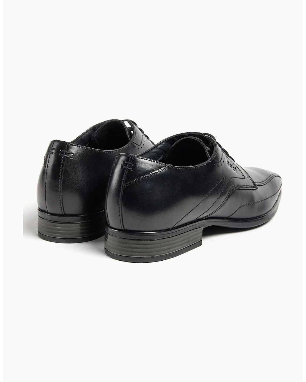 Pod Black Duke Leather Derby Shoes for men