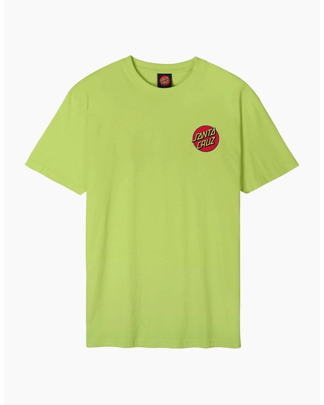 Santa Cruz Green Classic Dot Chest Short Sleeve T-Shirt for men