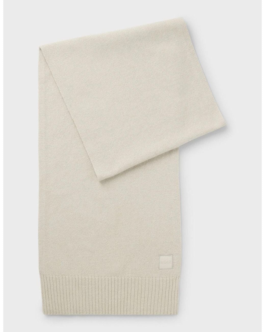 Boss Natural Boss Akaio Knitted Scarf Light