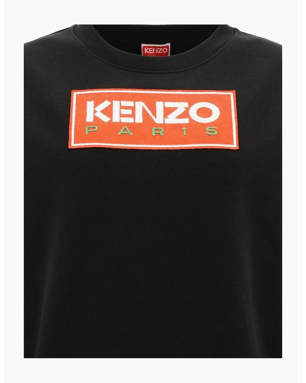 KENZO Black Paris Block Logo Sweatshirt