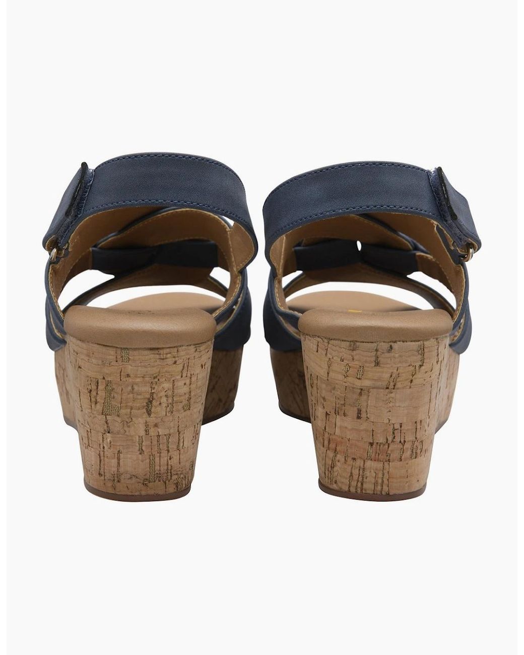 Lotus Blue Thora Wedge Sandals