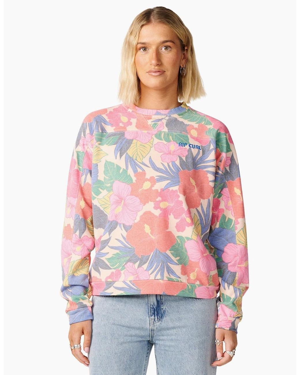 Rip Curl Red Rip Curl Surf Side Relaxed Sweatshirt