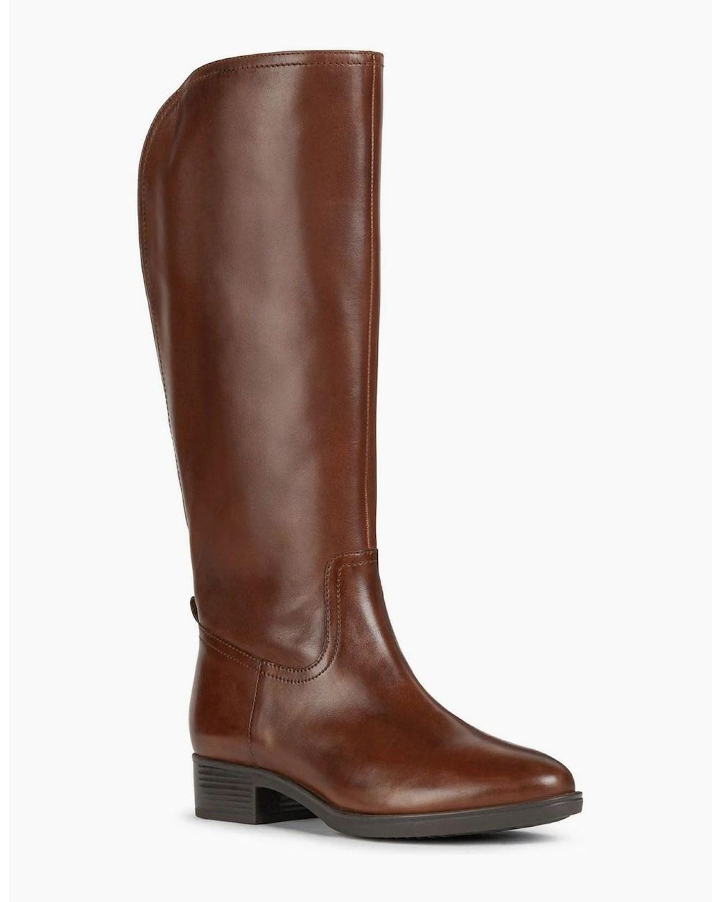 Geox Brown D Felicity Leather Boots