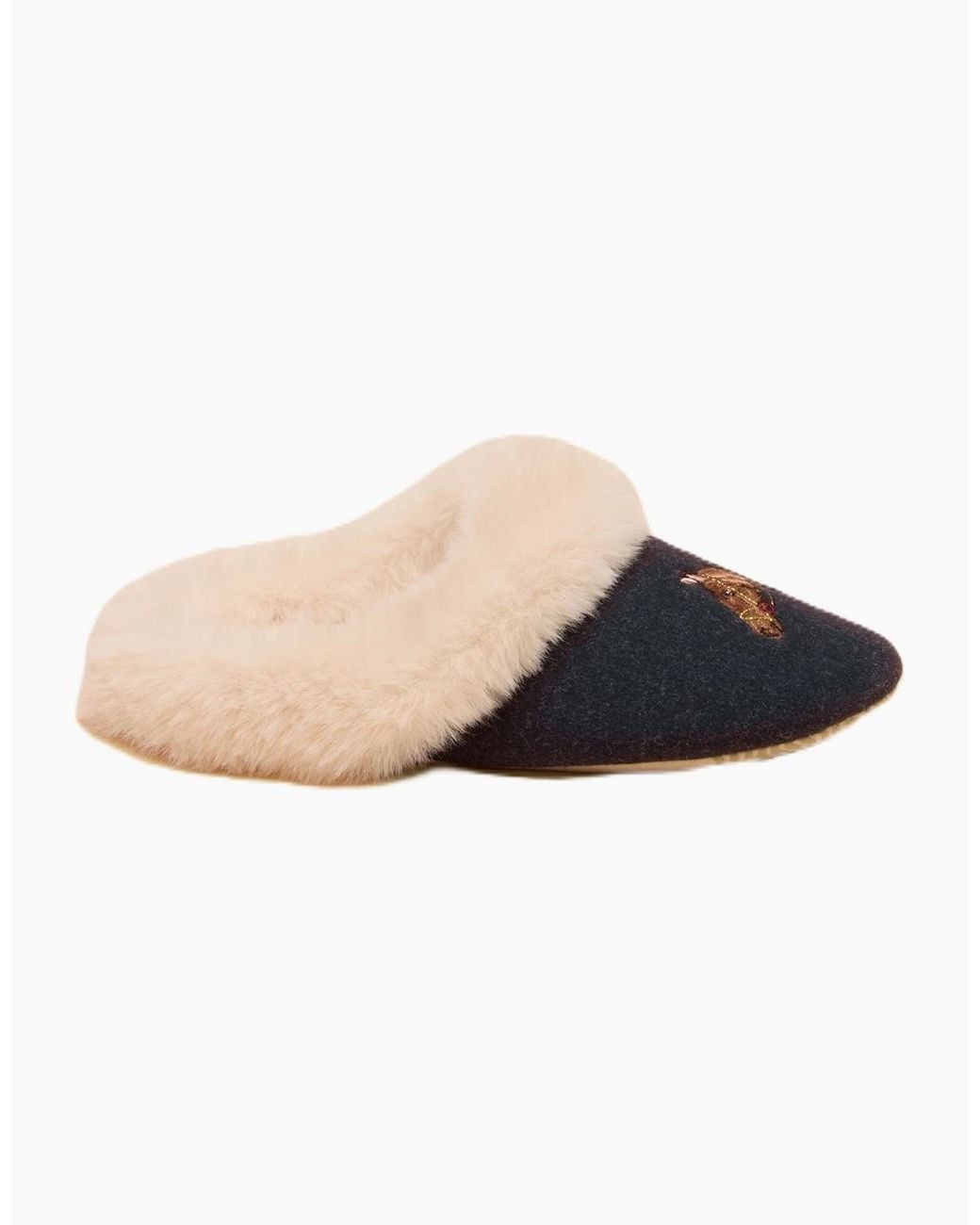 Joules Blue Slippet Luxe Horse Slippers