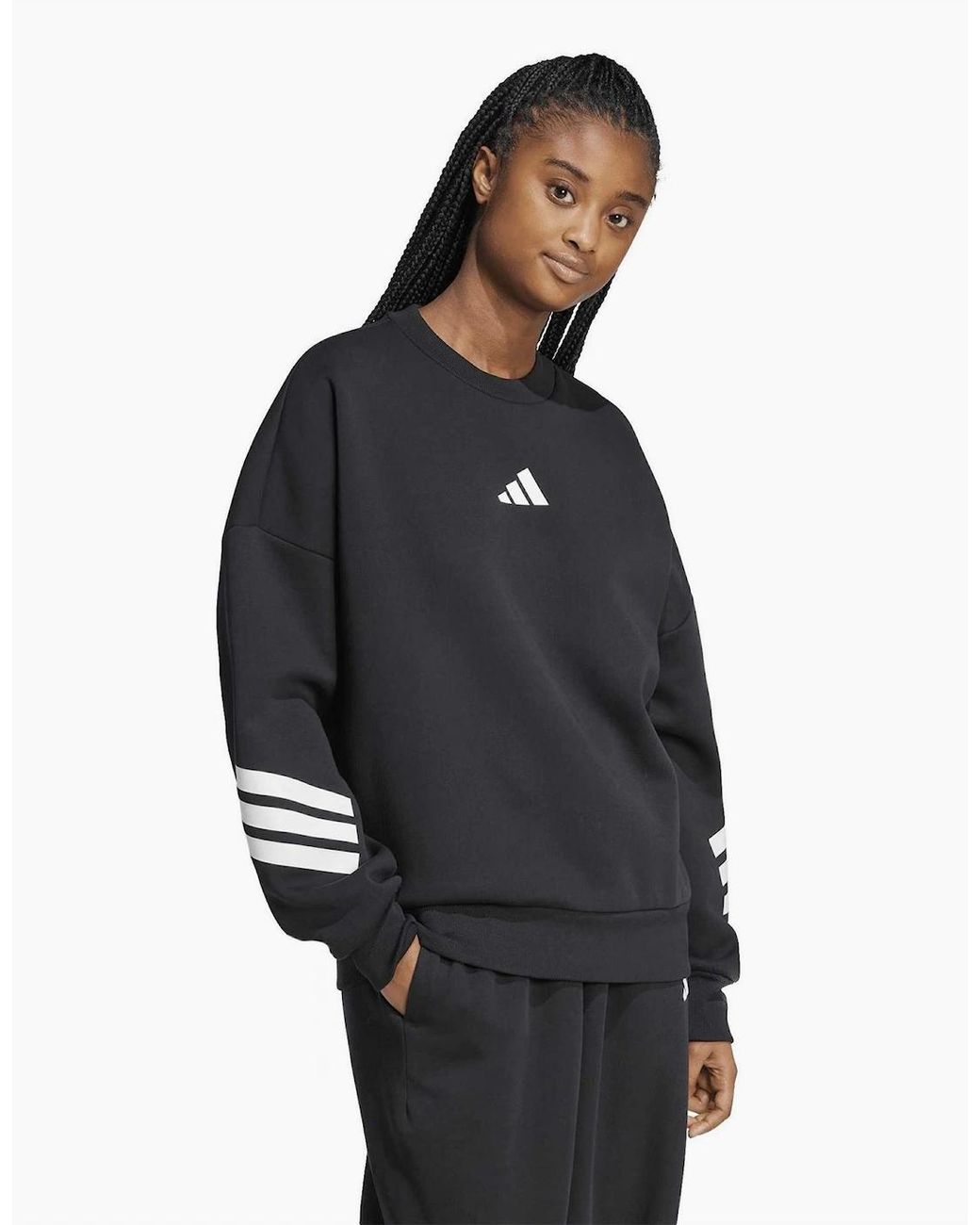 Adidas Black Crew Neck Sweatshirt
