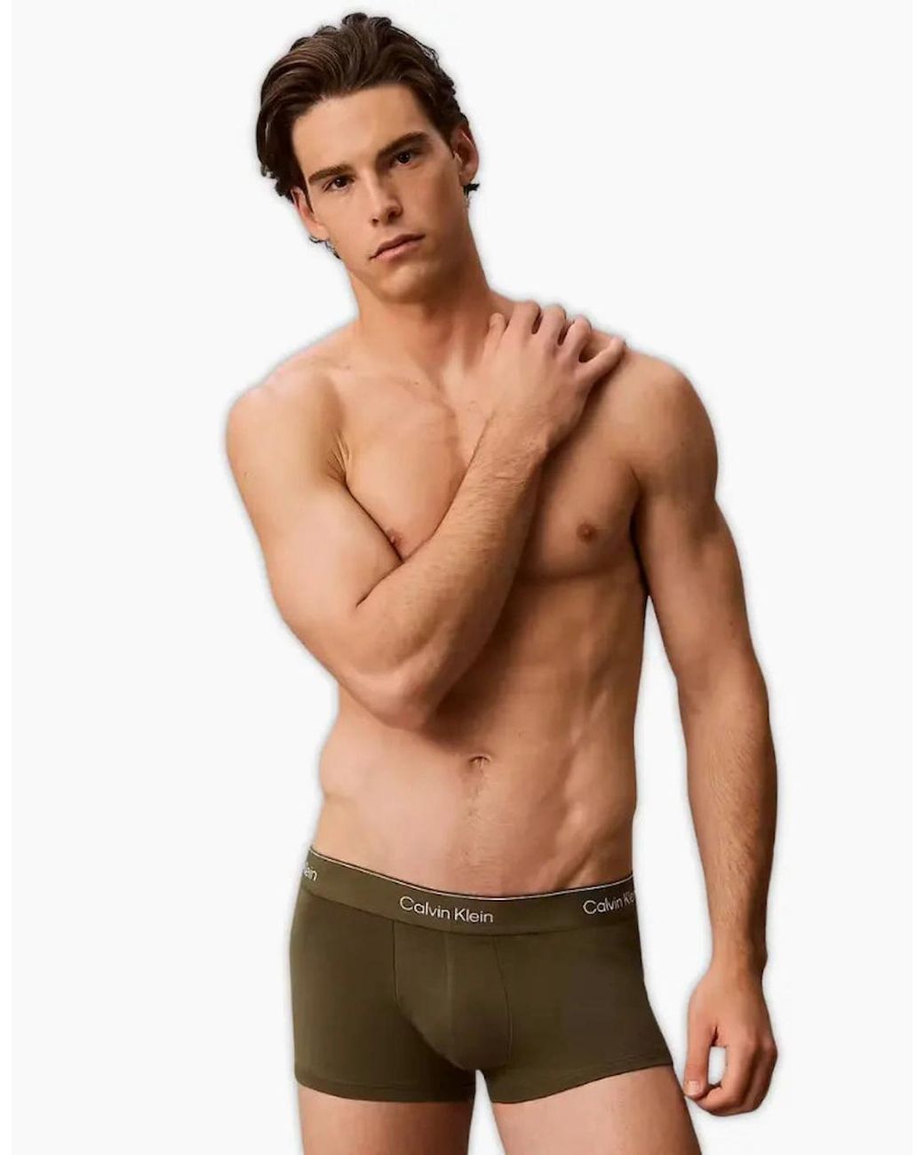 Calvin Klein Black 3-Pack Icon Cotton Stretch Stripe Low-Rise Boxer Trunks for men