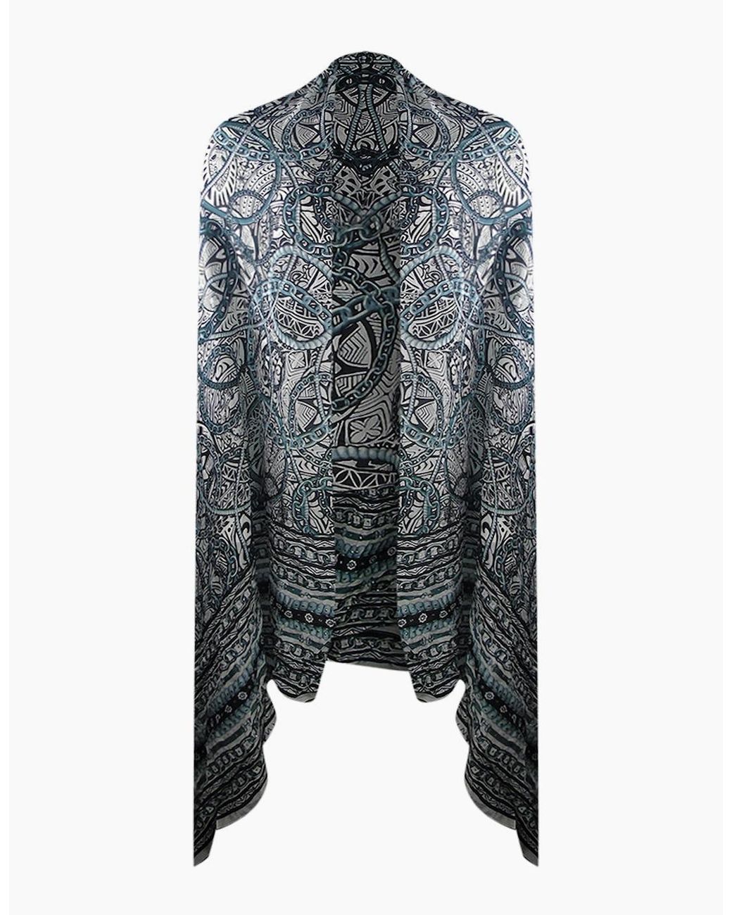 Inoa Blue Fashion Jafari 120211 Rectangular Scarf