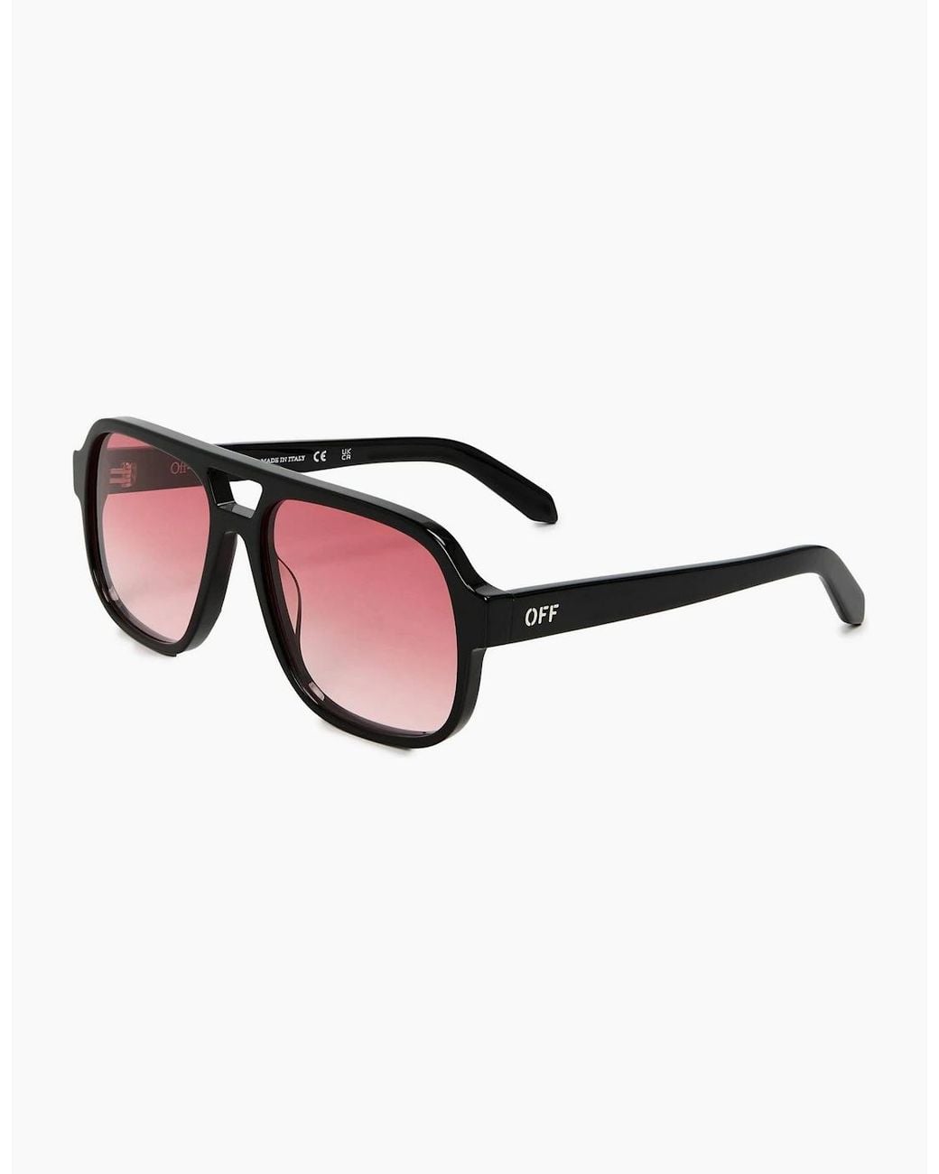 Off-White c/o Virgil Abloh Brown Off Forks Sunglasses for men