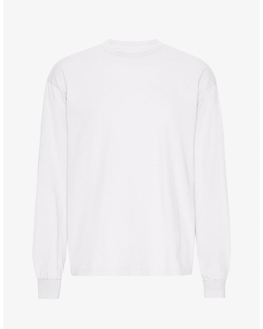 COLORFUL STANDARD White Oversized Organic Long Sleeve T-Shirt