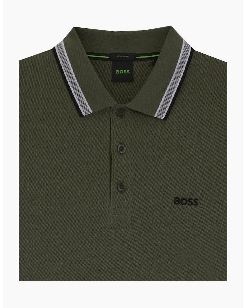 Boss Green Khaki Paddy Polo Shirt for men